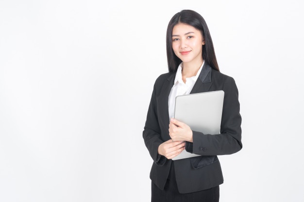 lifestyle business people holding laptop computer office desk 1150 10180